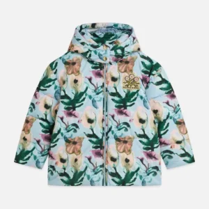 SCOTCH & SODA Детско зимно яке със стилен принт и светлосин цвят - Снимка 1