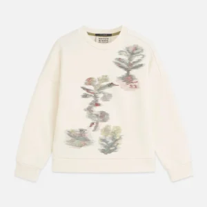 SCOTCH & SODA Детски светлобежов блузон с бродерия - Снимка 1
