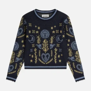 SCOTCH & SODA Детски уникален детски пуловер с жакардов дизайн за момиче - Снимка 1
