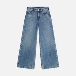 SCOTCH & SODA Дънки с широк крачол за момичета от деним - Снимка 1