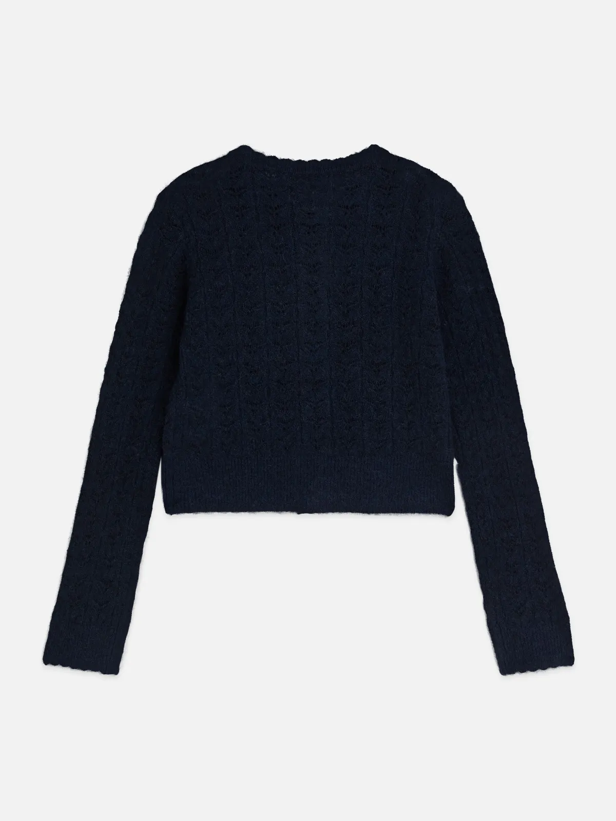 SCOTCH & SODA Детска тъмносиня жилетка с плетен мотив за момиче - Снимка 2