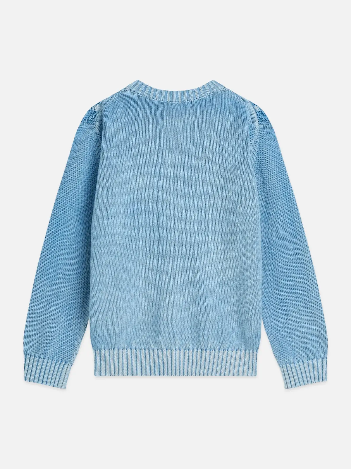 SCOTCH & SODA Плетен детски пуловер в средно син цвят - Снимка 2