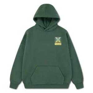 HURLEY Спортен суичър в цвят „Cilantro“ с качулка - Снимка 1