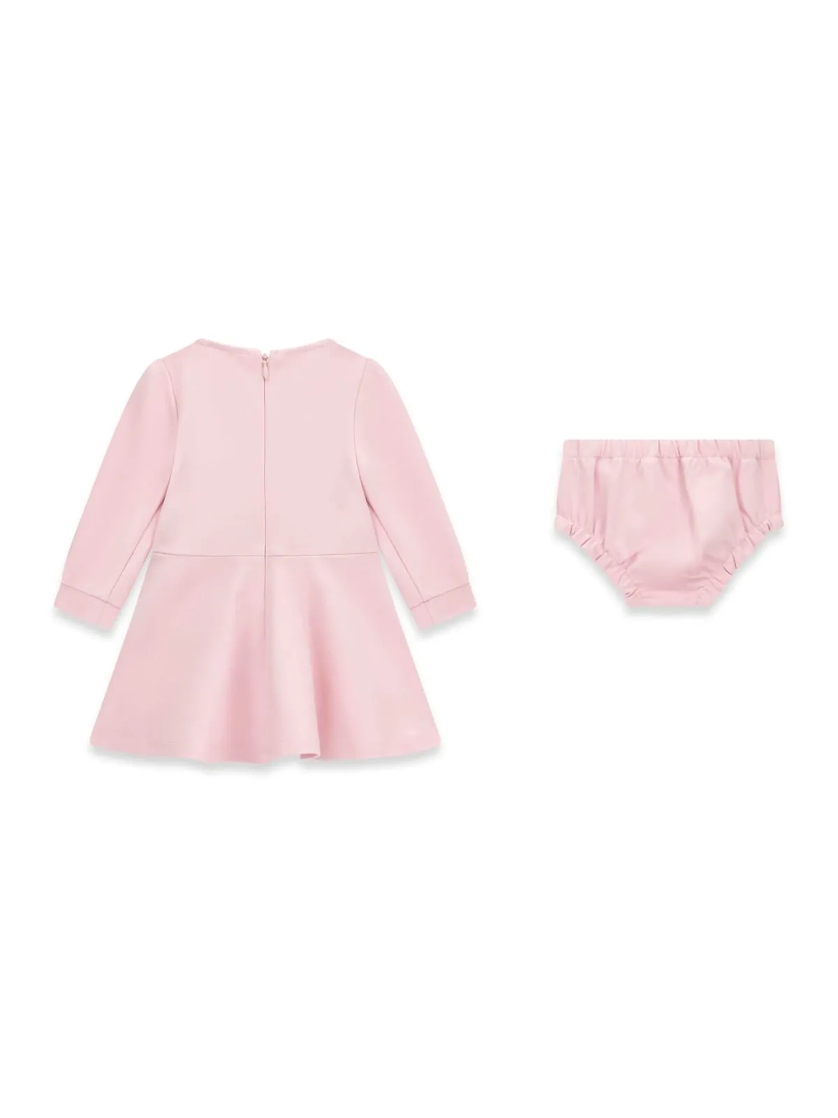 GUESS KIDS Бебешки розов комплект рокля и гащички за момиче - Снимка 2