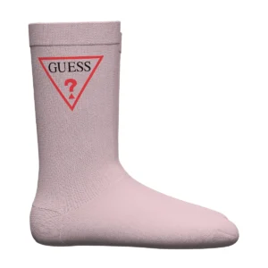 GUESS KIDS Романтични люлякови чорапи с лого за деца - Снимка 1