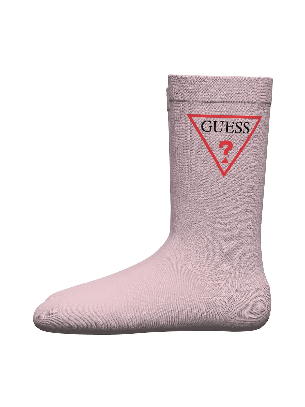 GUESS KIDS Романтични люлякови чорапи с лого за деца - Снимка 2