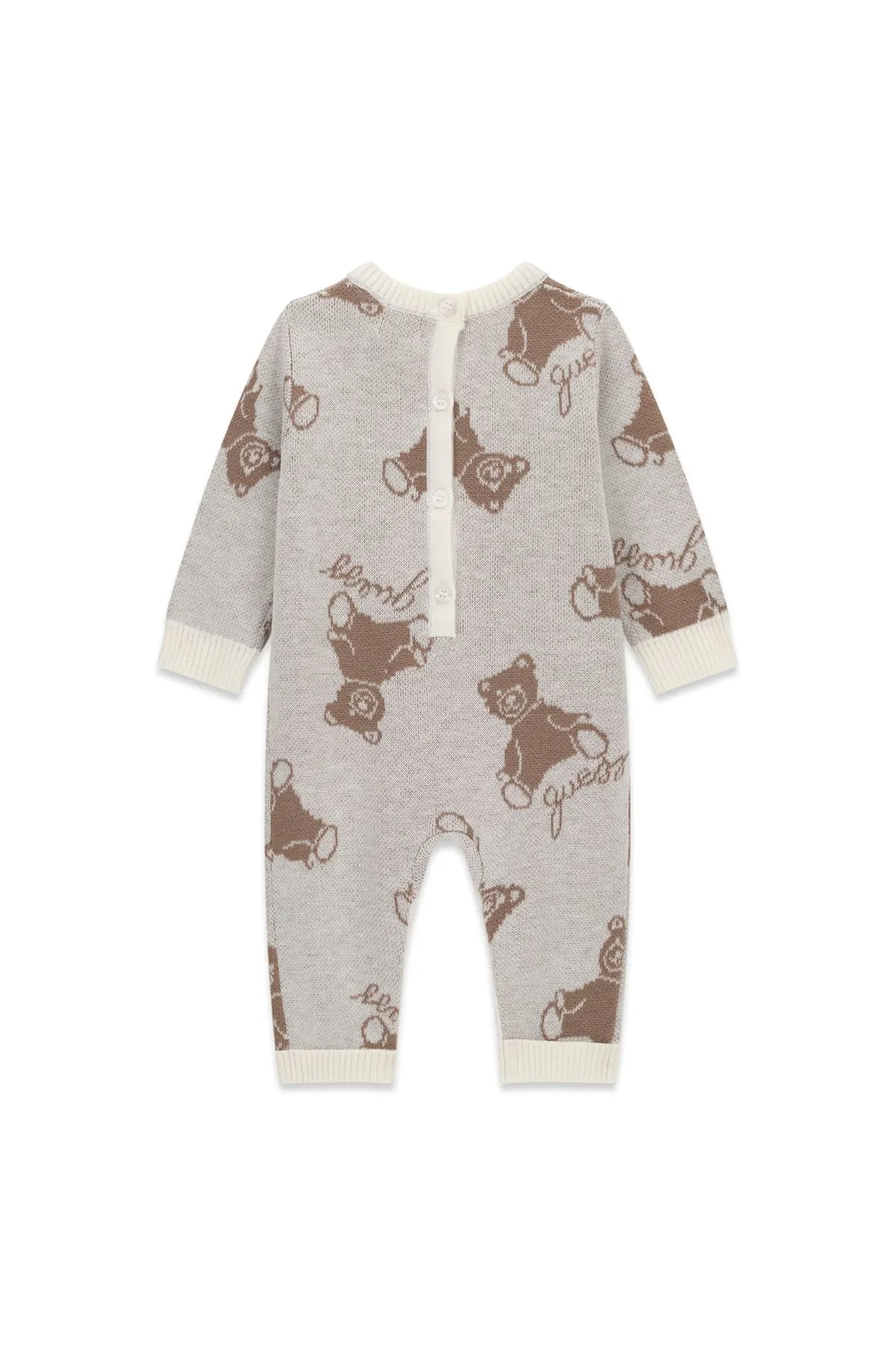 GUESS KIDS Бебешки гащеризон с жакардов десен на мечета - Снимка 2