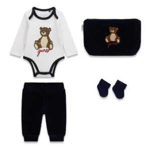 GUESS KIDS Бебешки комплект с мечок за комфорт и топлина - Снимка 1
