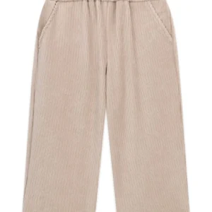 GUESS KIDS Еластичен детски панталон в дървесен нюанс