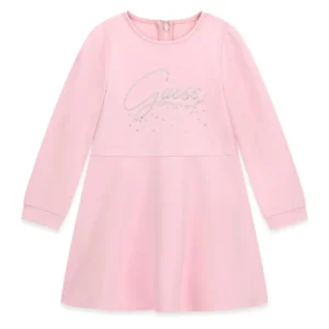 GUESS KIDS Рокля в розов цвят от меко Пунто Милано - Снимка 1