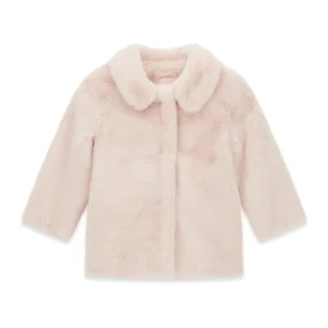 GUESS KIDS Пухкаво детско яке в лавандула за момичета - Снимка 1