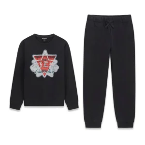 GUESS KIDS Спортен черен комплект за момчета със стилен принт - Снимка 1